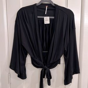 FREE PEOPLE black wrap size xs